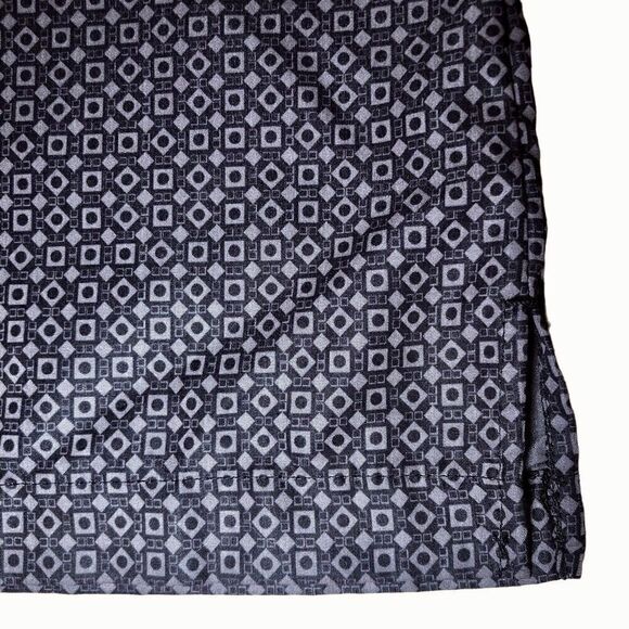 Axist Short Sleeve Geometric Mini Print Shirt in Black/Grey Men’s XL - Picture 3 of 7
